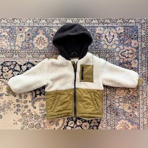 ZARA KIDS quilted fleece lined jacket